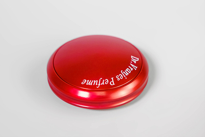Laser marking on car perfume